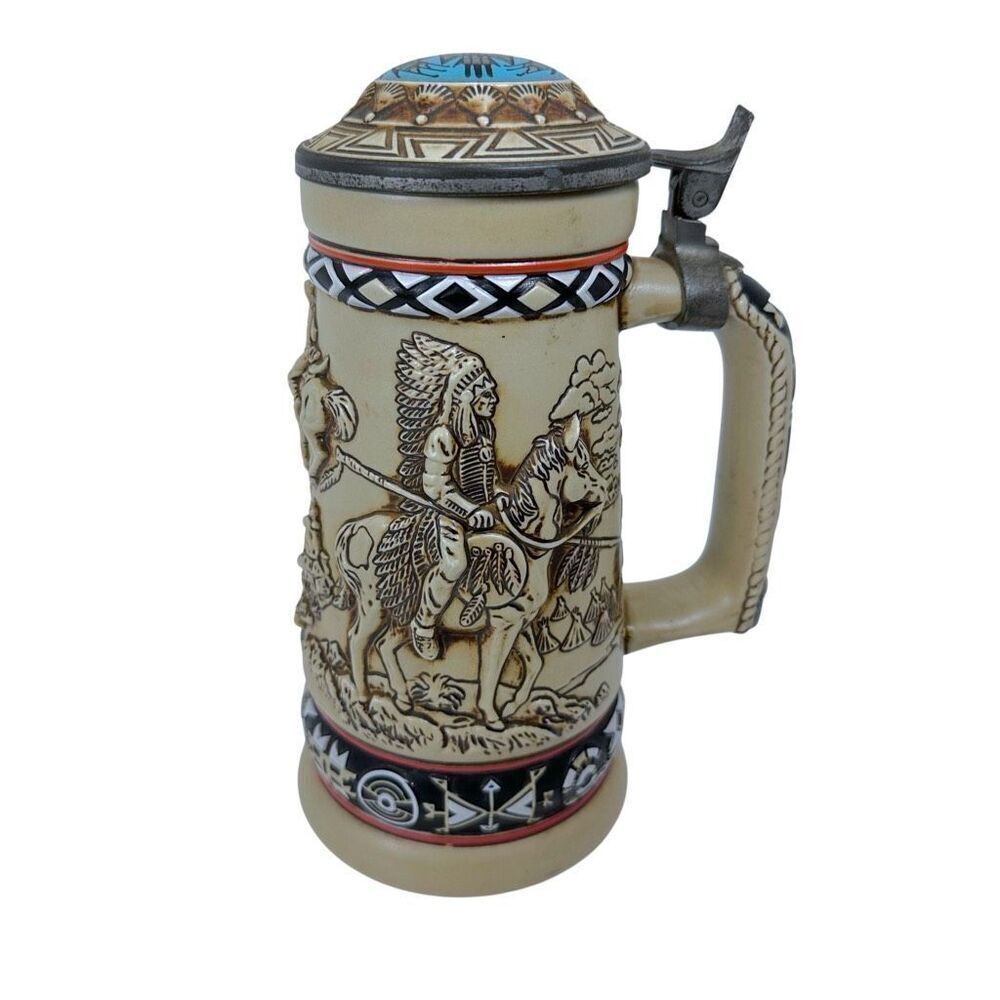 Vintage 1988 Avon Stein "Indians of The American Frontier"  Brazil #10782